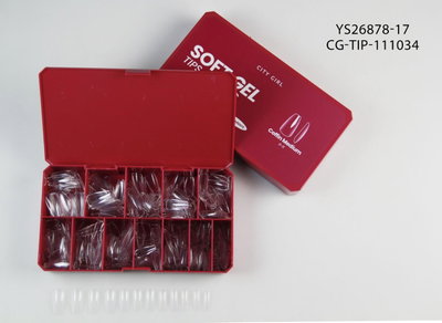 YS26877-17 City Girl TIPS SOFT GEL CLASSIC Coffin Medium 504 pcs del 0 al 11