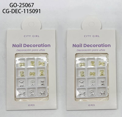 City Girl Deco Ositos Plata y Dorado Go-25067