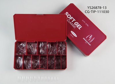 YS26878-13 City Girl TIPS SOFT GEL CLASSIC Almond Short 504 pcs del 0 al 11
