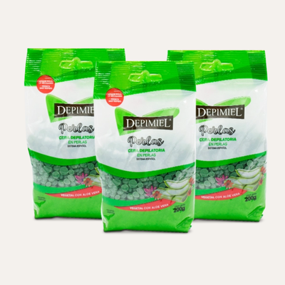 Depimiel Cera Depilatoria En Perla ALoe Vera 200gr