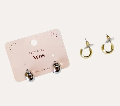 HT4307-1 City Girl Aros Colgantes