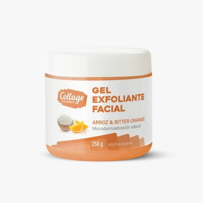 Collage Gel EXFOLIANTE FACIAL DETOX con Partículas de Arroz x250cc