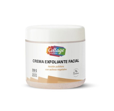 Collage Crema EXFOLIANTE FACIAL con Partículas de Carozo de Damasco x250cc