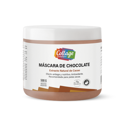 Collage Máscara de CHOCOLATE Extracto Natural de Cacao x500cc