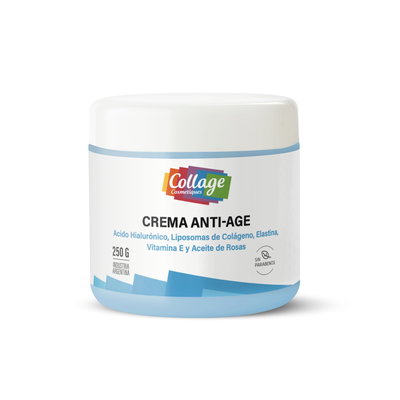 Collage Crema ANTIAGE A.Hial. Lip.de Colag Elastin Vit E y Ac.de Rosas x250cc