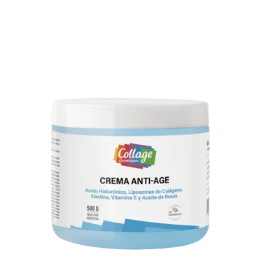 Collage Crema ANTIAGE A.Hial. Lip.de Colag Elastin Vit E y Ac.de Rosas x500cc