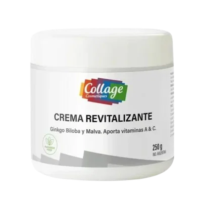 Collage Crema REVITALIZANTE con Ginkgo Biloba y Malva x250cc