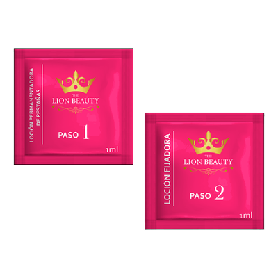 Lion Beauty Monodosis Paso 1 y Paso 2