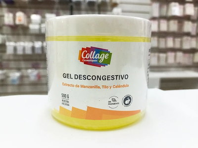 Collage Gel DESCONG. Máscara extracto Manzanilla Tilo y Caléndula x500