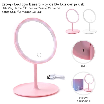 Espejo con luz led 9801-05