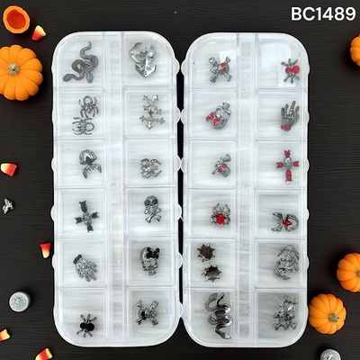BC1489 DECO PARA UÑAS calaveras/HALLOWEEN