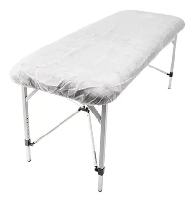 Cubre camilla descartable 2mts x 1mts con elástico blanco x1u