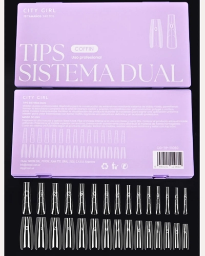 City Girl Tips Sistema Dual Coffin cg-tip-111060