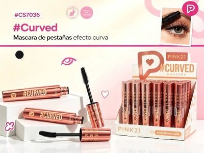 CS7036 Pink 21 Mascara de Pestañas efecto Curvo