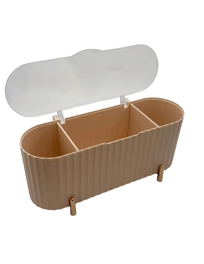 ORGANIZADOR ALARGADO PASTEL CON TAPA 9807-36