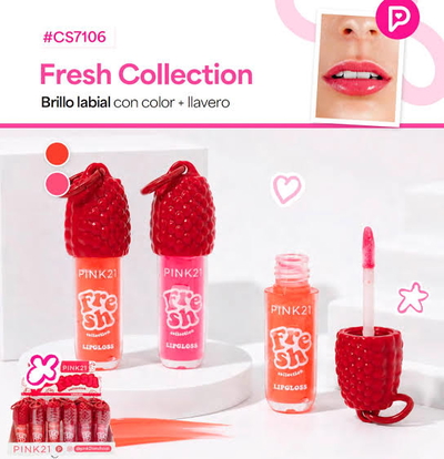 CS7106 PINK 21 BRILLO LABIAL + COLOR