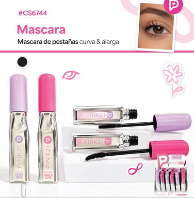 CS6744 Pink 21 Macara De Pestañas