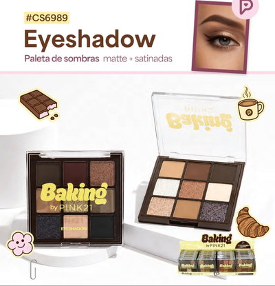CS6989 Pink 21 Paleta De Sombras Marrón