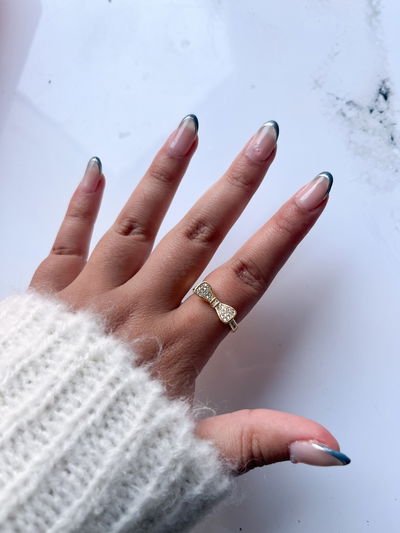 Anillo Coquette dorado