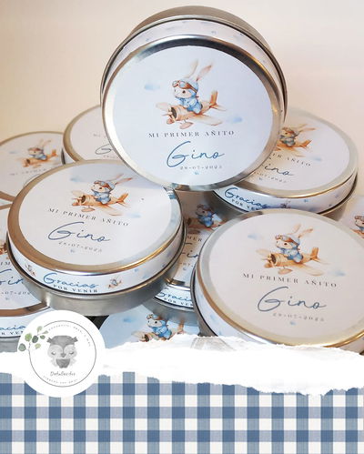 Latitas Vela Souvenir CHICA 5,8 x 2,2 + Sticker en Tapa