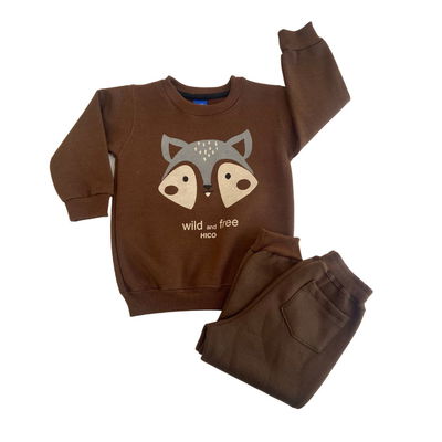 Conjunto Mapache color chocolate