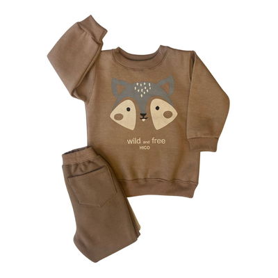Conjunto Mapache color avellana