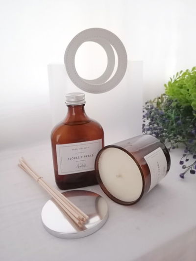 BOX VELA + DIFUSOR EN BOLSA PARA REGALO