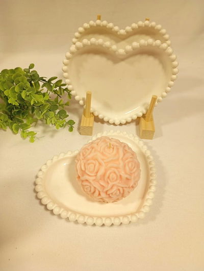 BAND. PLATO CORAZON PERLAS 18CM