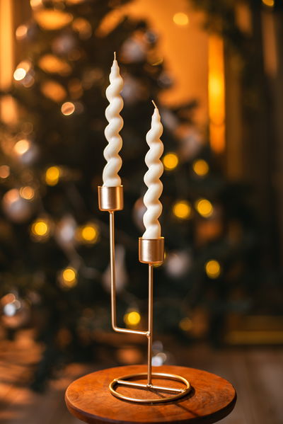 TORNEADA GRUESA BLANCA CAJA X 2 UNI - VELA PARA CANDELABRO