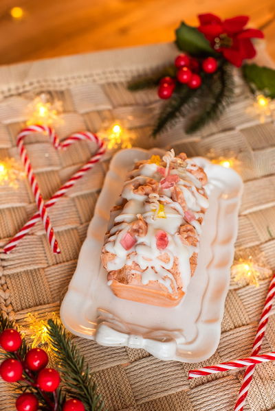 BUDIN NAVIDEÑO - VELA BAKED