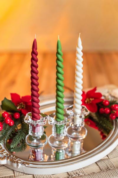 ESPIRALADA FINA BLANCA CAJA X 2UNI - VELAS PARA CANDELABROS