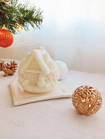 CASITA NAVIDEÑA - VELA DE SOJA