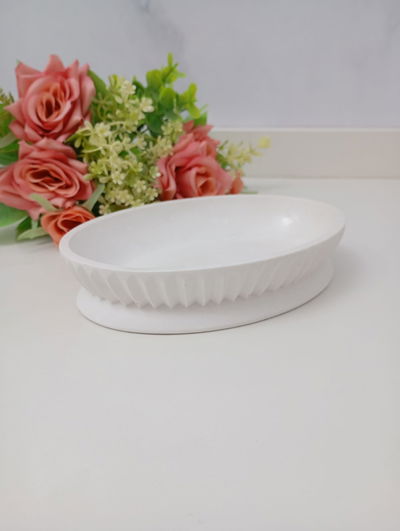 CUENCO OVAL LINEAS 15*10.5*3