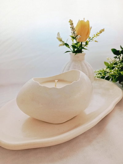 VELA EN CUENCO HUEVO G