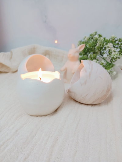 VELA EN CUENCO HUEVO M