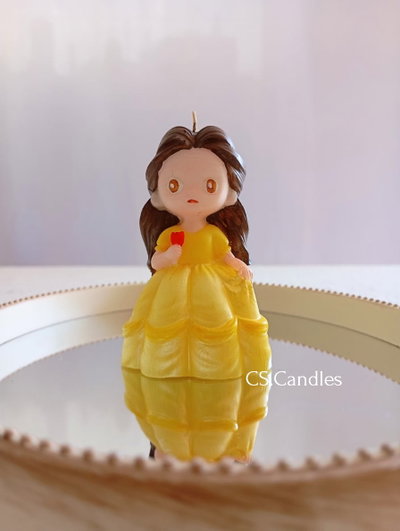 POR PEDIDO - VELA PRINCESA BELLA DISNEY - SOUVENIRS