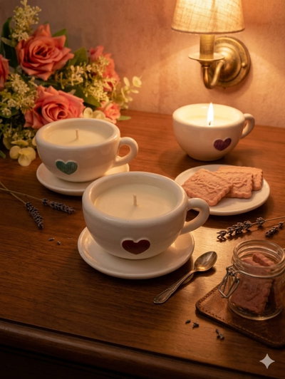HORA DEL TE- VELA EN TAZA