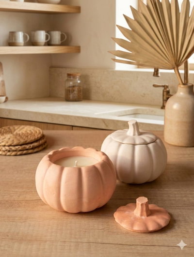 VELA EN CUENCO CALABAZA