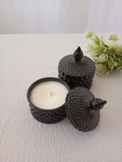 CARAMELERA GLAM NEGRA - VELA DE SOJA
