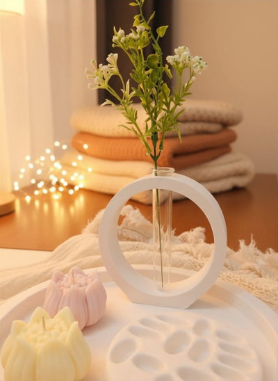 FLORERO / DIFUSOR CIRCULAR C/TUBO