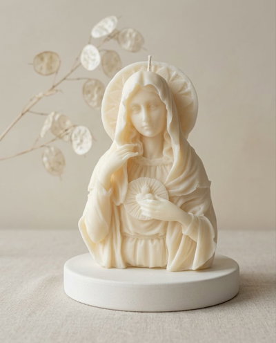 VIRGEN MARIA XL - VELA AROMATICA DE CERA DE SOJA