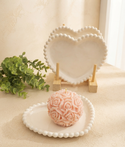 BAND. PLATO CORAZON PERLAS 18CM
