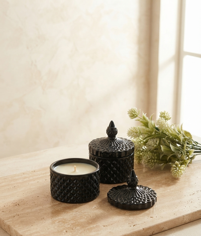 CARAMELERA GLAM NEGRA - VELA DE SOJA