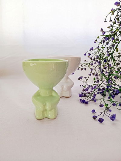 SALE DISCONTINUO! CUENCO HOMBRECITO CERAMICA