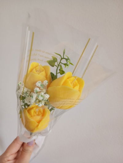 VELAS TULIPANES X3 EN RAMO