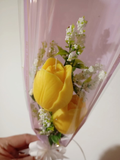 VELAS TULIPANES X 2 EN RAMO