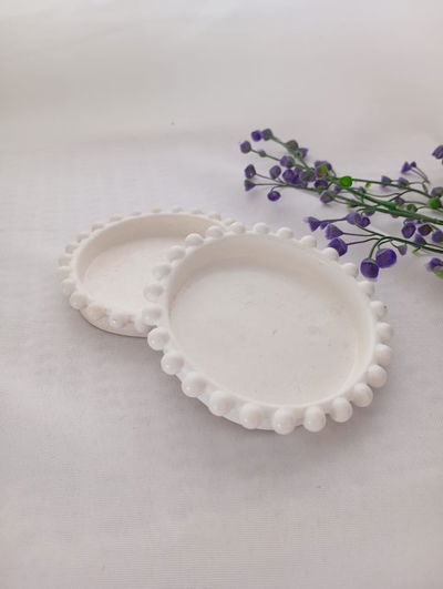 BAND. / POSAVASO CIRCULAR PERLITAS