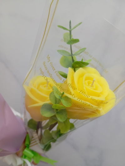 VELAS ROSA ABIERTA CHICA X 2 EN RAMO