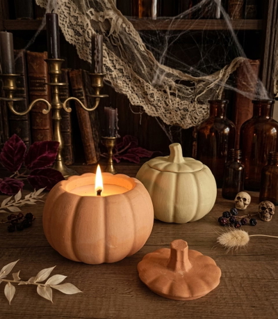 VELA EN CUENCO CALABAZA