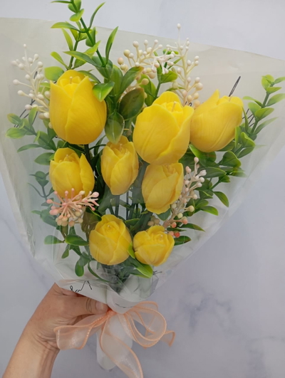 RAMO VELAS TULIPANES X 8